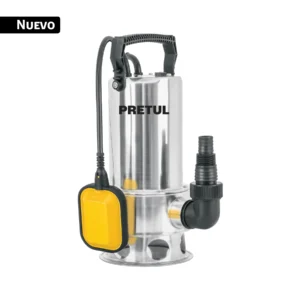 Bomba sumergible acero inoxidable, agua sucia, 1-1/2HP