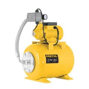 Equipo hidroneumático 24L, bomba periférica 1/2 HP
