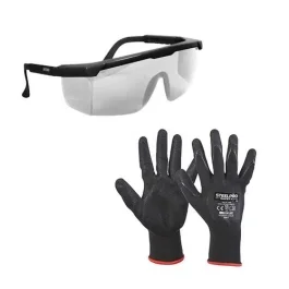 LENTE  NITRO CLARO (120) + GUANTE POLYESTER NITRILO L (36)