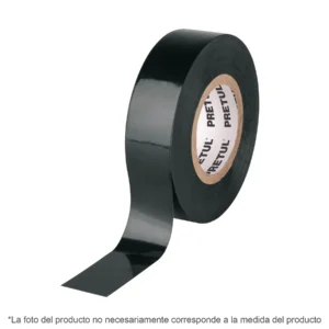 Cinta de aislar de 18 m x 19 mm, negra