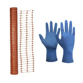 ROLLO MALLA FAENA (3) + CAJA GUANTE EXAMINACION T-M (1)