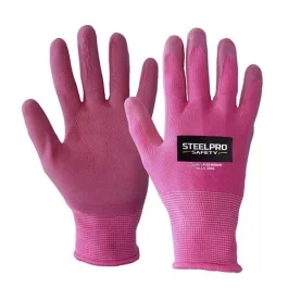 GUANTE MULTIFLEX POLIESTER LATEX ROSADO PACK X 12