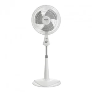 Ventilador Alta Potencia Negro y Plata