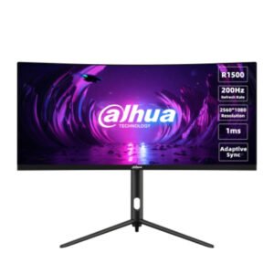 Monitor Dahua Curvo Gamer 30” panel VA / borde delgado 3 caras VA,Tamaño: 30 Color Negro,Resolución: 2560 X 1080