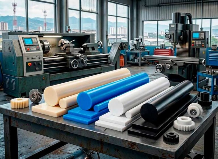 Guía de Plásticos de Ingeniería para la Industria en Cali y Yumbo: Cómo Elegir entre Nylon, UHMW, Teflón y Acetal